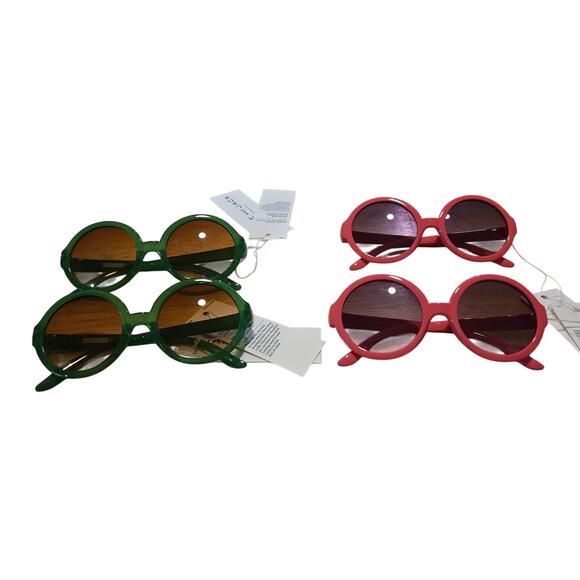 Janie and jack sunglasses kids size 4 and up pink amd green - Picture 1 of 5